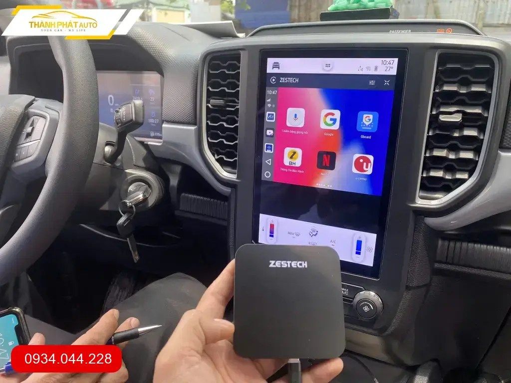 Android Box cho Ford Ranger 2022 - Trung Tâm Lắp Đặt Chính Hãng TPHCM ảnh thực tế 2