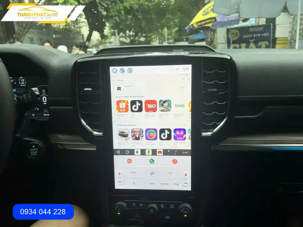 Android Box Ford Wildtrak 2025 - Trung Tâm Lắp Đặt Chính Hãng TPHCM
