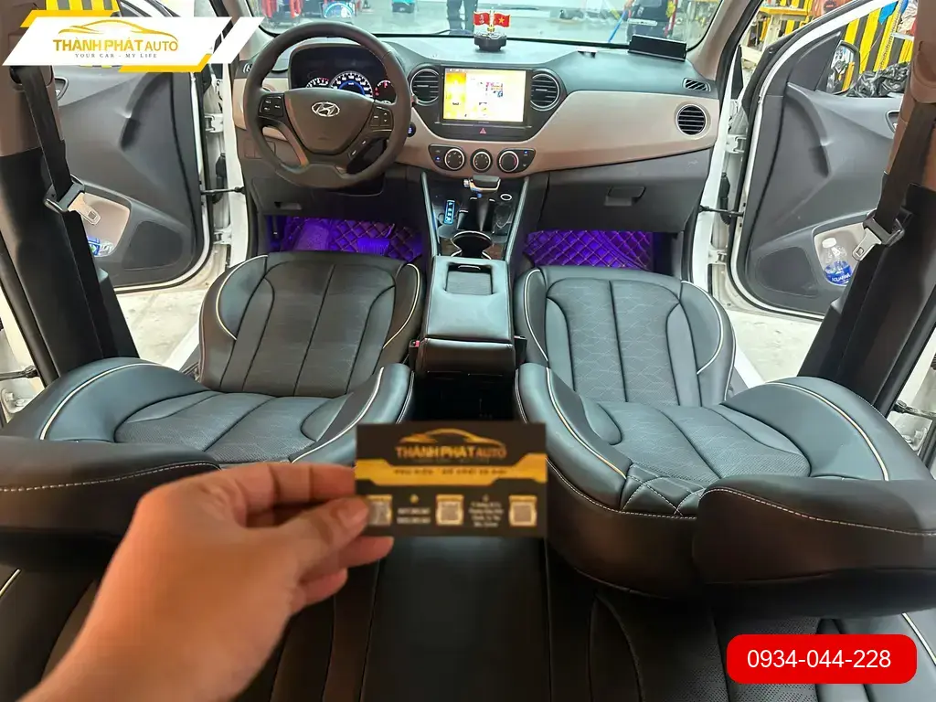 Bọc ghế da Hyundai i10 2025 - Địa Chỉ Lắp Đặt Chính Hãng, Giá Tốt Tại TPHCM ảnh thực tế 2
