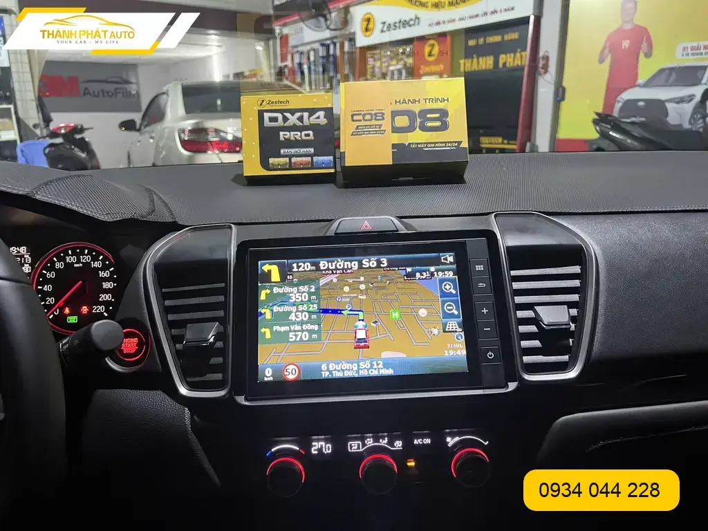 Android Box Zestech cho Honda City