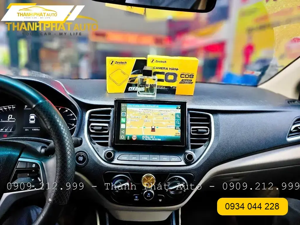 Android Box Hyundai Accent 2021 - Địa Chỉ Lắp Đặt Android Box Uy Tín Tại TP.HCM ảnh thực tế 2
