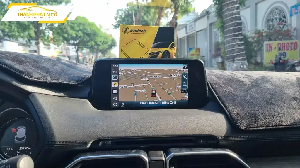 Android Box Mazda 6 2021 ảnh thực tế 3