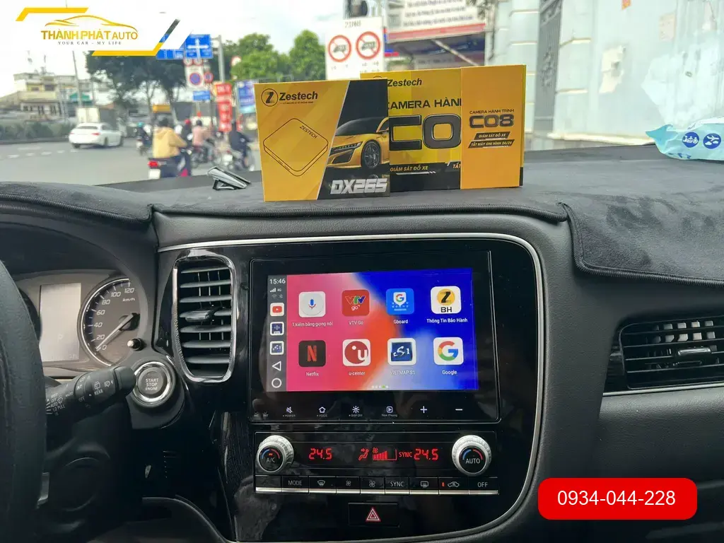 Android Box Mitsubishi Outlander 2024 - Trung Tâm Lắp Đặt Uy Tín TPHCM