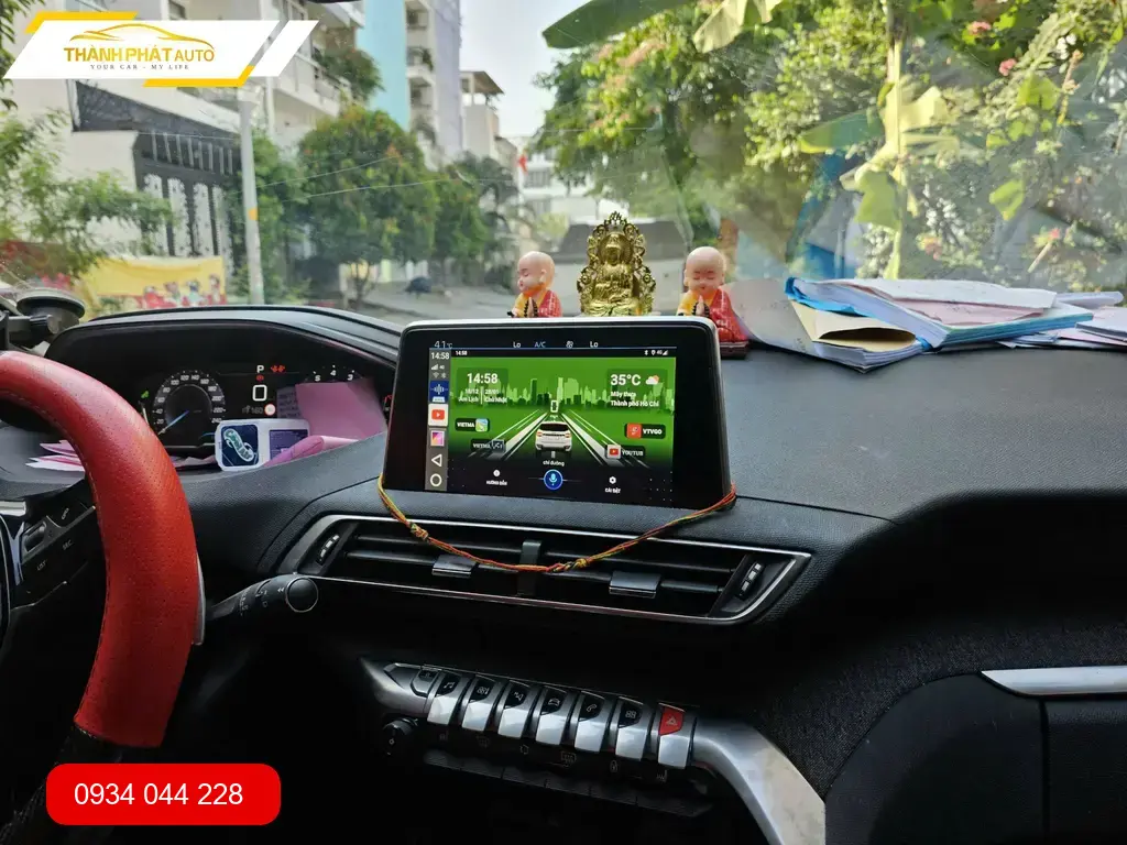 Android Box Peugeot 3008 - Địa Chỉ Lắp Đặt Uy Tín Tại Quận 10, TPHCM ảnh thực tế 2