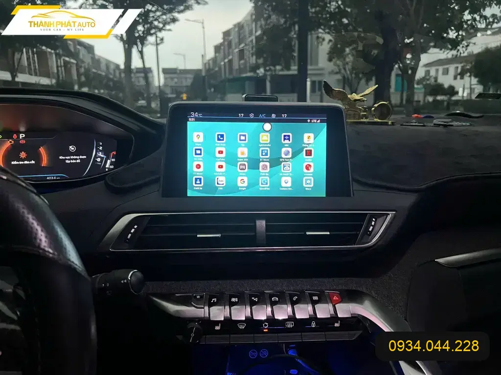 Android Box Peugeot 3008 - Địa Chỉ Lắp Đặt Uy Tín Tại Quận 10, TPHCM ảnh thực tế 3