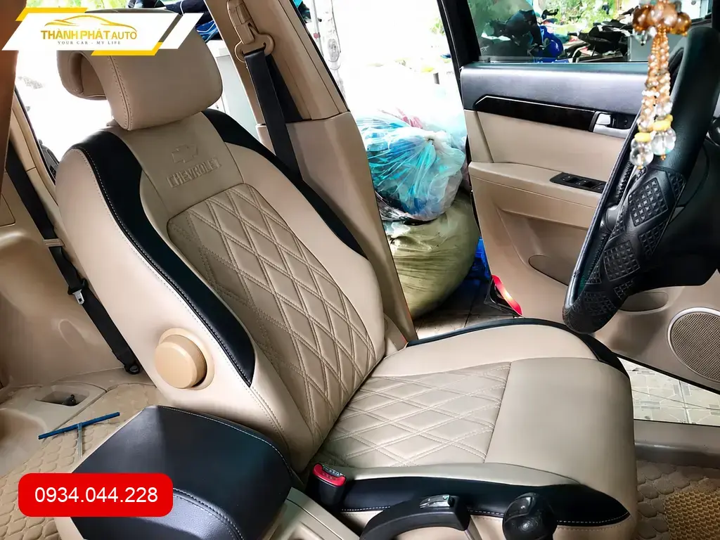 Bọc Ghế Da Chevrolet Captiva 2014 - Trung Tâm Chuyên Độ Ghế Cao Cấp TPHCM ảnh thực tế 3