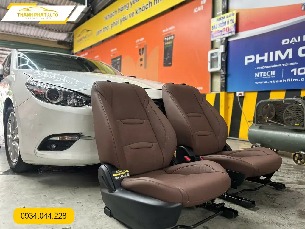 Bọc Ghế Da Mazda 3 2017 - Trung Tâm Nâng Cấp Nội Thất Ô Tô Uy Tín TPHCM ảnh thực tế 2