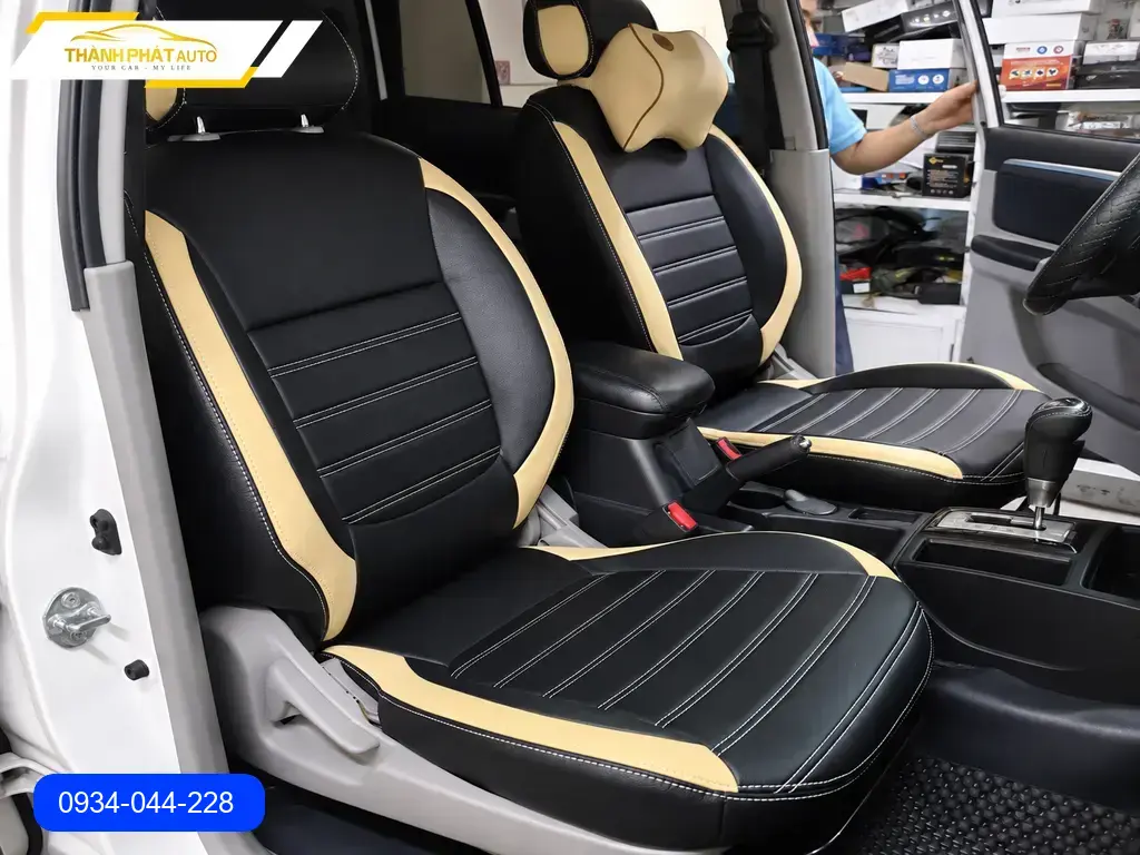 Bọc Ghế Da Mitsubishi Pajero Sport 2015 - Trung Tâm Lắp Đặt Uy Tín TPHCM ảnh thực tế 2