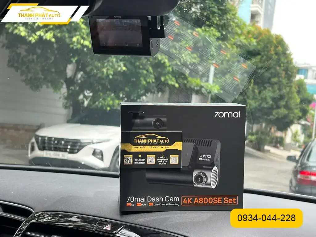 Chị Lan Anh lắp Camera hành trình Hyundai Tucson để an tâm hơn khi di chuyển trong Quận 9 ảnh thực tế 4