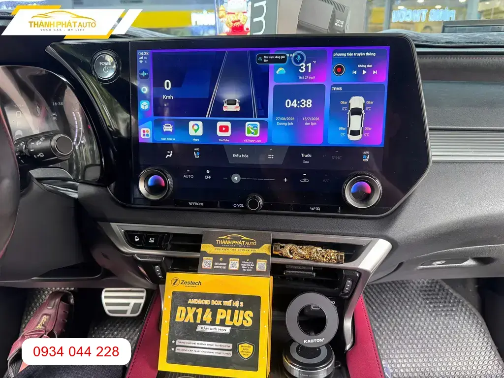 Chị Thảo nâng cấp Android Box cho Lexus RX500 ở Quận 9 xem giải trí tiện lợi ảnh thực tế 2