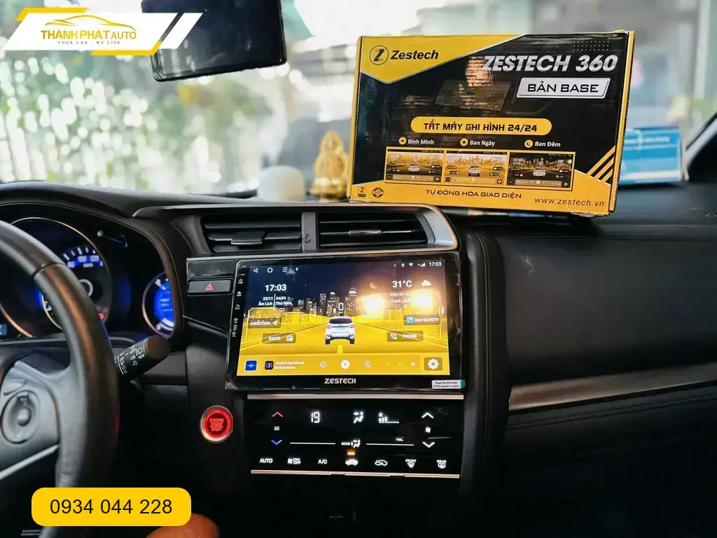 Màn Hình Android Ô Tô Honda Brio 2022 - Địa Chỉ Lắp Đặt Uy Tín TPHCM ảnh thực tế 3