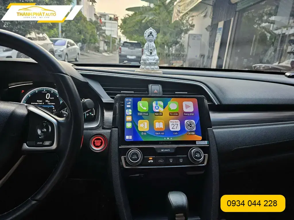 Màn Hình Android Ô Tô Honda Civic 2019 - Trung Tâm Lắp Đặt Chính Hãng TPHCM ảnh thực tế 2