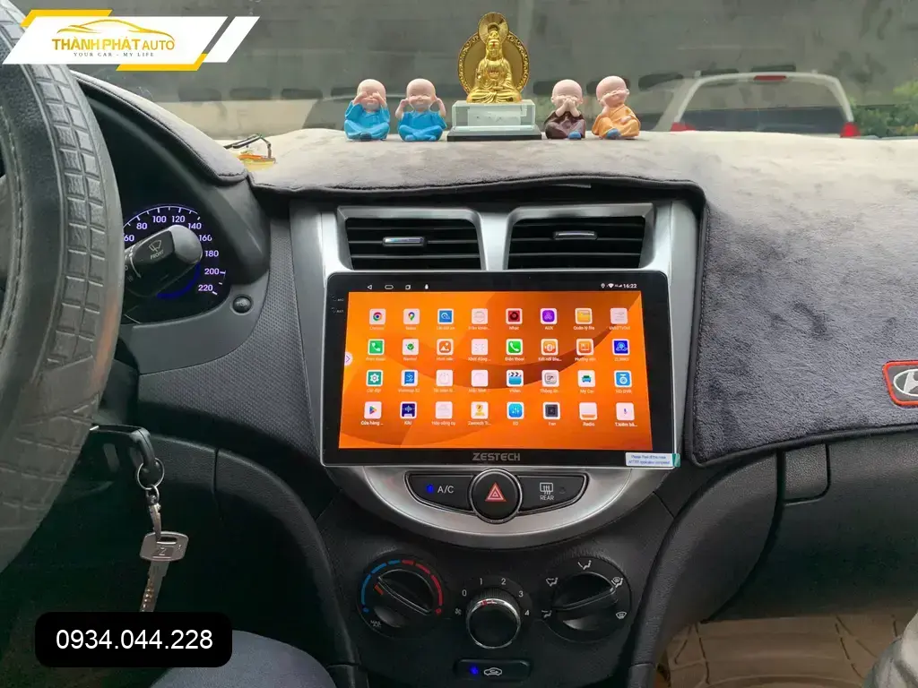 Màn Hình Android Ô Tô Hyundai Accent 2015 - Địa Chỉ Lắp Đặt Uy Tín TPHCM ảnh thực tế 2
