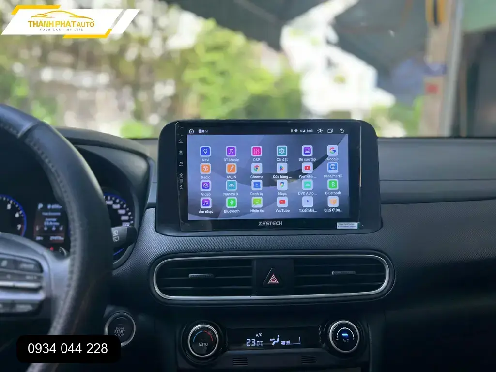 Màn Hình Android Ô Tô Hyundai Kona - Trung Tâm Lắp Đặt Uy Tín TPHCM