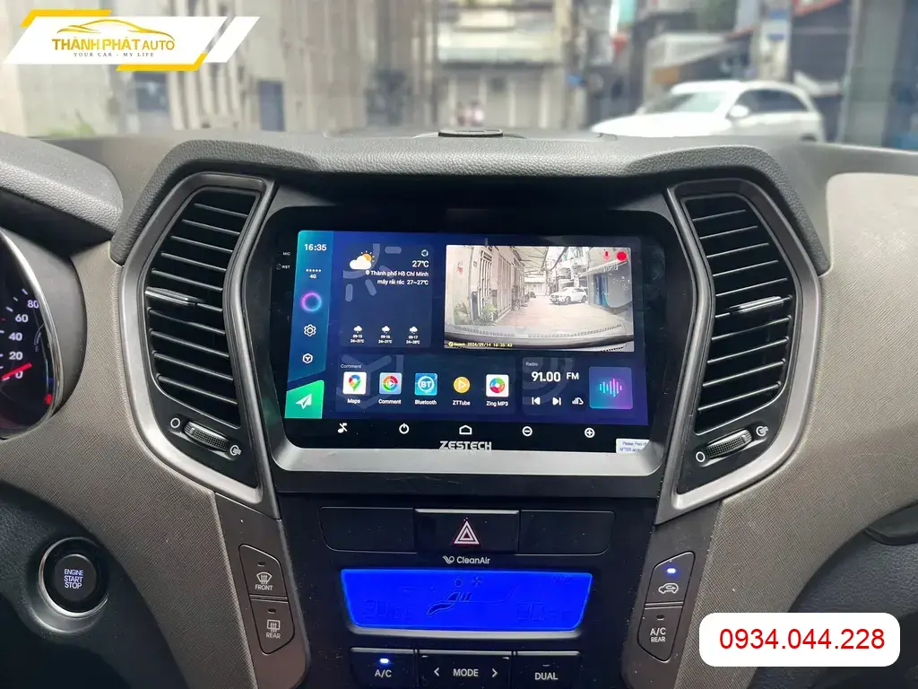 Màn Hình Android Hyundai Santafe 2018 - Trung Tâm Lắp Đặt Chính Hãng TPHCM