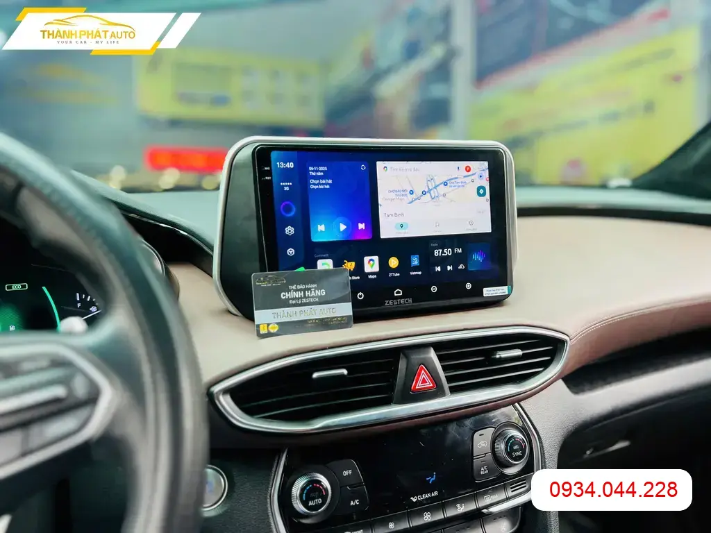 Màn Hình Android Hyundai Santafe 2020 - Trung Tâm Lắp Đặt Uy Tín TPHCM ảnh thực tế 2