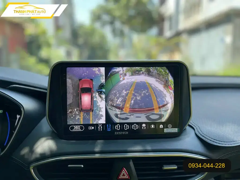 Màn Hình Android Ô Tô Hyundai Santafe 2023 - Trung Tâm Lắp Đặt Uy Tín TPHCM ảnh thực tế 2