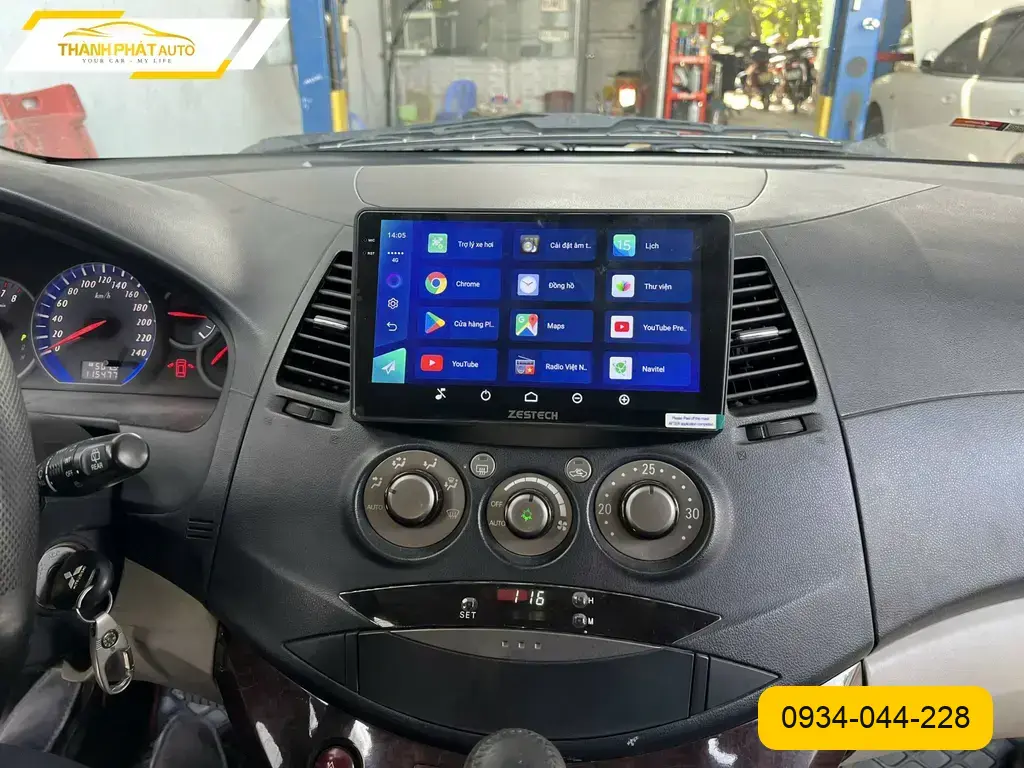 Màn Hình Android Ô Tô Mitsubishi Grandis 2010 - Trung Tâm Lắp Đặt Uy Tín TPHCM ảnh thực tế 2