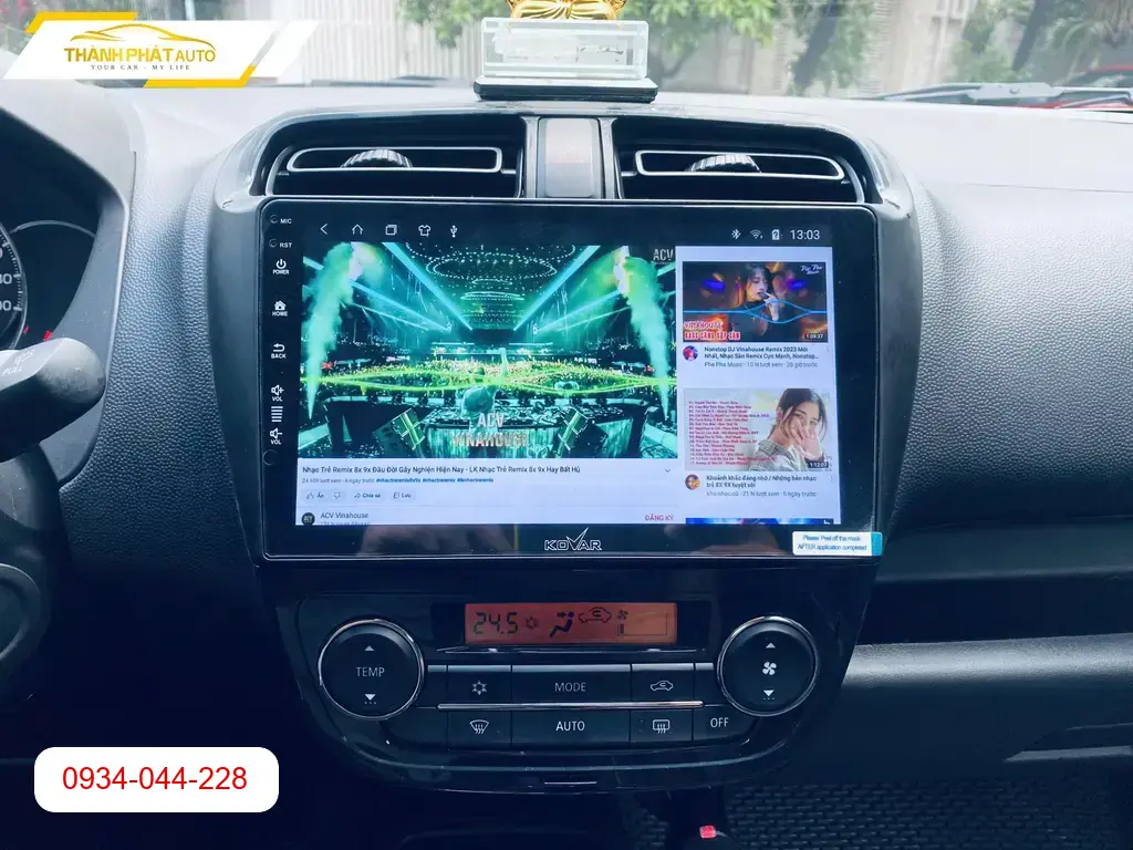 Màn Hình Android Mitsubishi Mirage 2017 - Địa Chỉ Lắp Đặt Uy Tín TPHCM ảnh thực tế 2