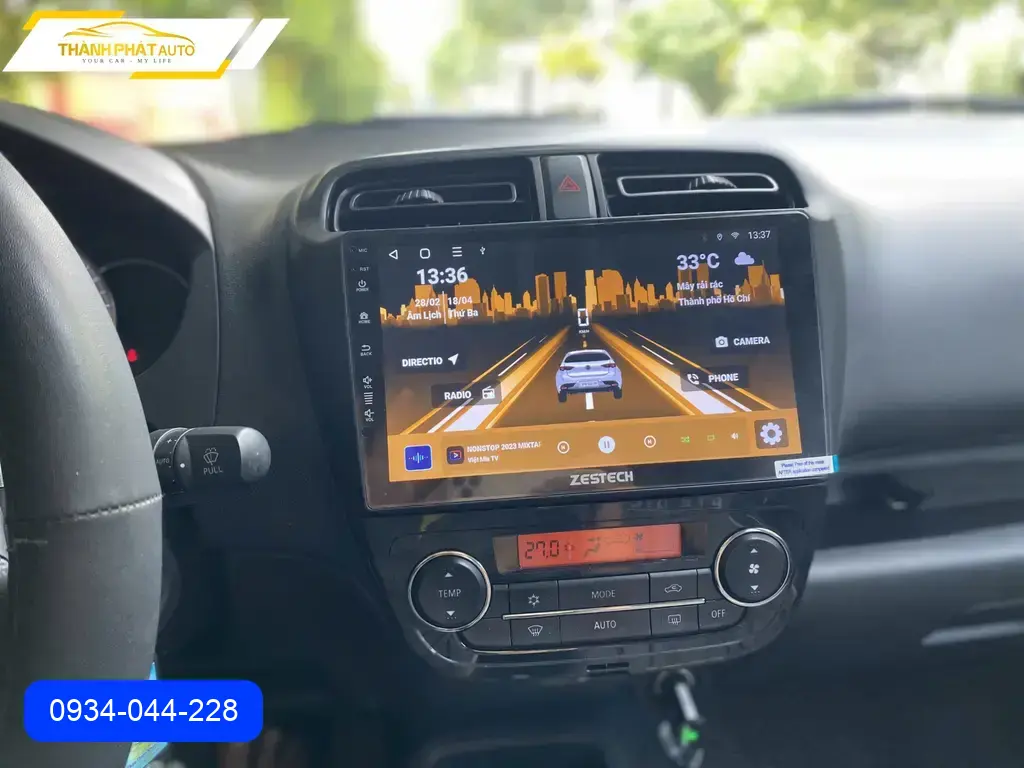 Màn Hình Android Mitsubishi Mirage 2017 - Địa Chỉ Lắp Đặt Uy Tín TPHCM ảnh thực tế 3
