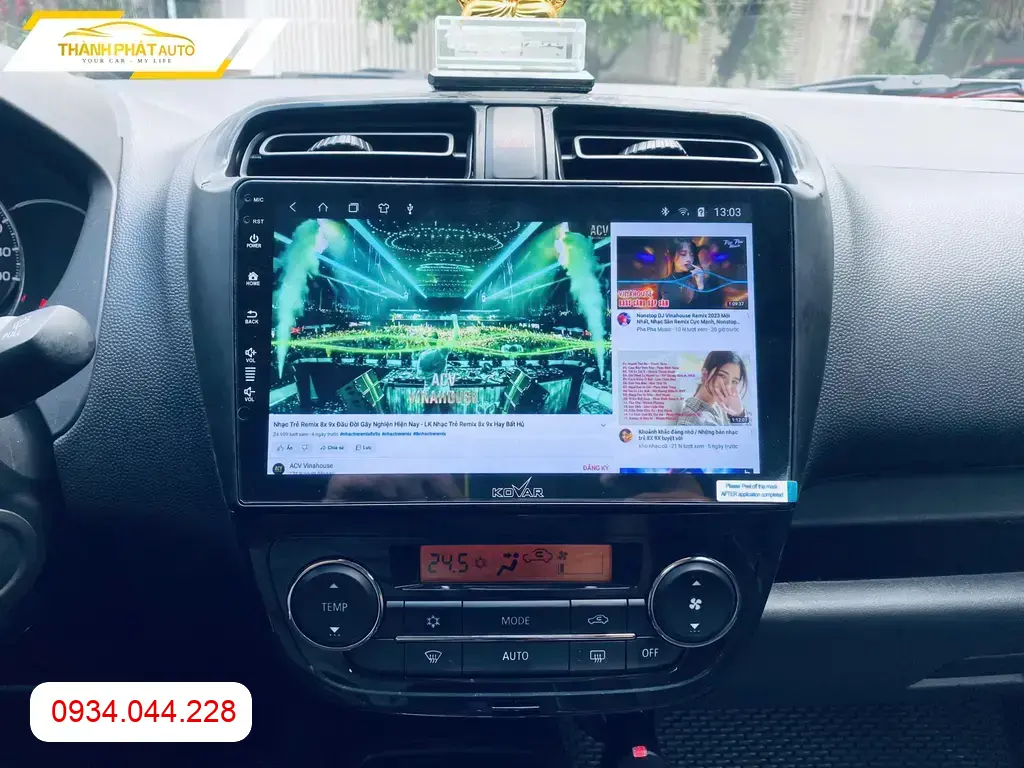 Màn Hình Android Mitsubishi Mirage 2018 - Địa Chỉ Lắp Đặt Uy Tín TPHCM