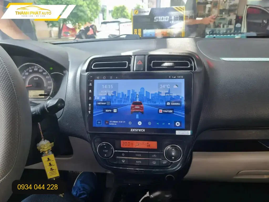 Màn Hình Android Mitsubishi Mirage 2020 - Nơi Nâng Cấp Uy Tín TPHCM ảnh thực tế 2