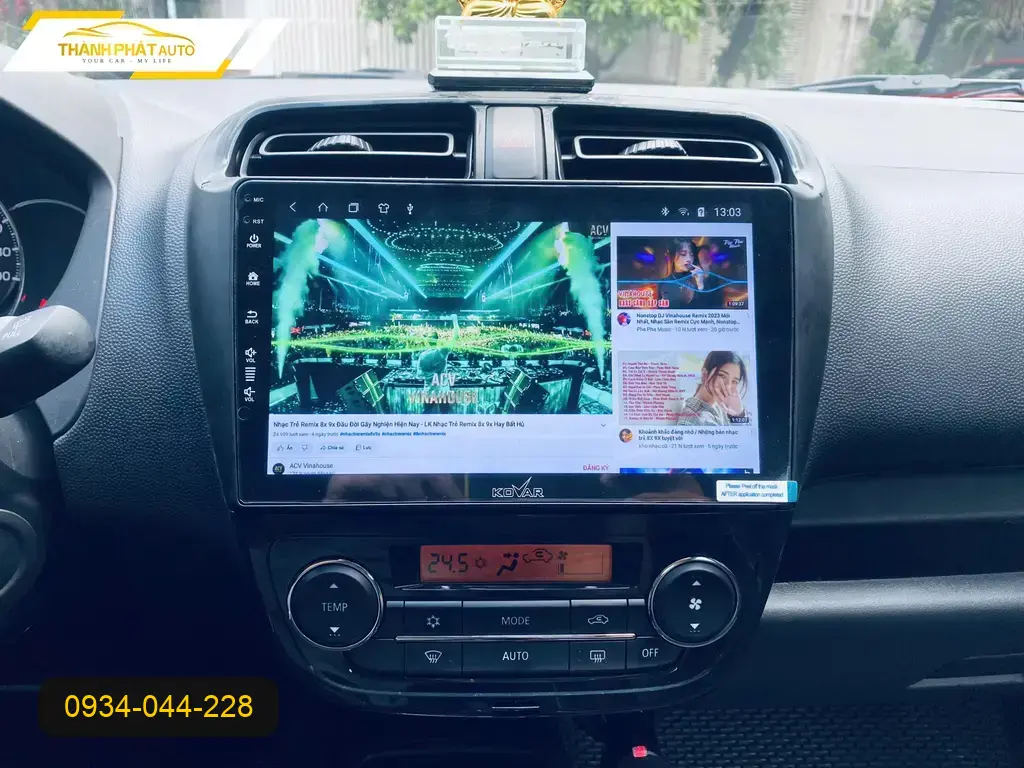 Màn Hình Android Mitsubishi Mirage 2025 - Trung Tâm Lắp Đặt Uy Tín TPHCM ảnh thực tế 3