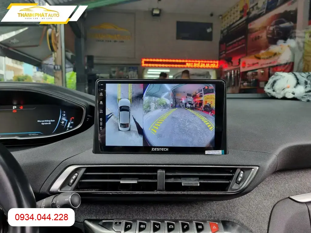 Màn Hình Android Ô Tô Peugeot 3008 2019 - Địa Chỉ Lắp Đặt Uy Tín TPHCM ảnh thực tế 2