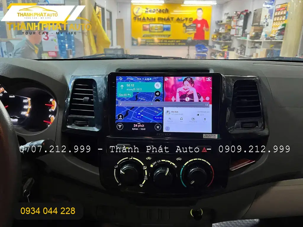 Màn Hình Android Ô Tô Toyota Hilux 2012 - Trung Tâm Lắp Đặt Uy Tín TPHCM
