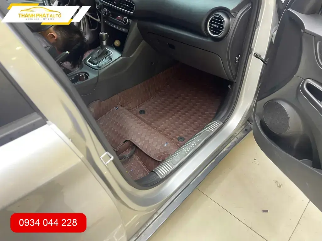 Thảm Lót Sàn Ô Tô Hyundai Kona - Trung Tâm Lắp Đặt Giá Tốt Chính Hãng TPHCM