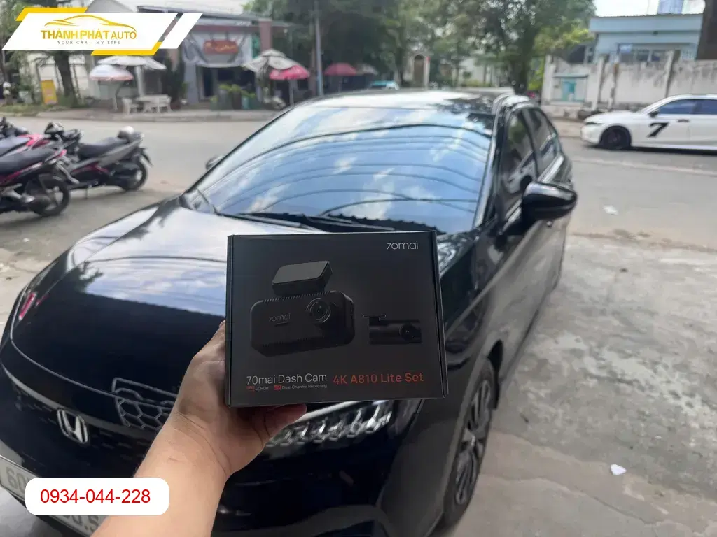 Anh Tùng lắp Camera hành trình Honda City 2026 Quận 9 để an tâm di chuyển ảnh thực tế 4