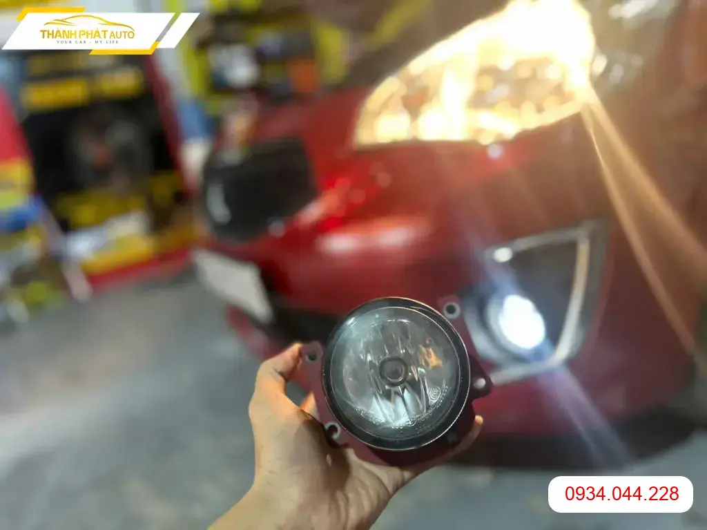 Độ Đèn Ô Tô Mitsubishi Attrage - Trung Tâm Độ Đèn Uy Tín Tại Hóc Môn TPHCM