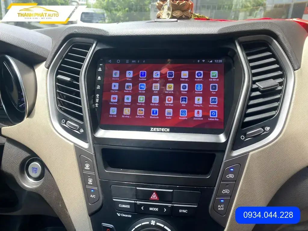 Màn Hình Android Ô Tô Hyundai Santafe - Địa Chỉ Lắp Đặt Uy Tín TPHCM
