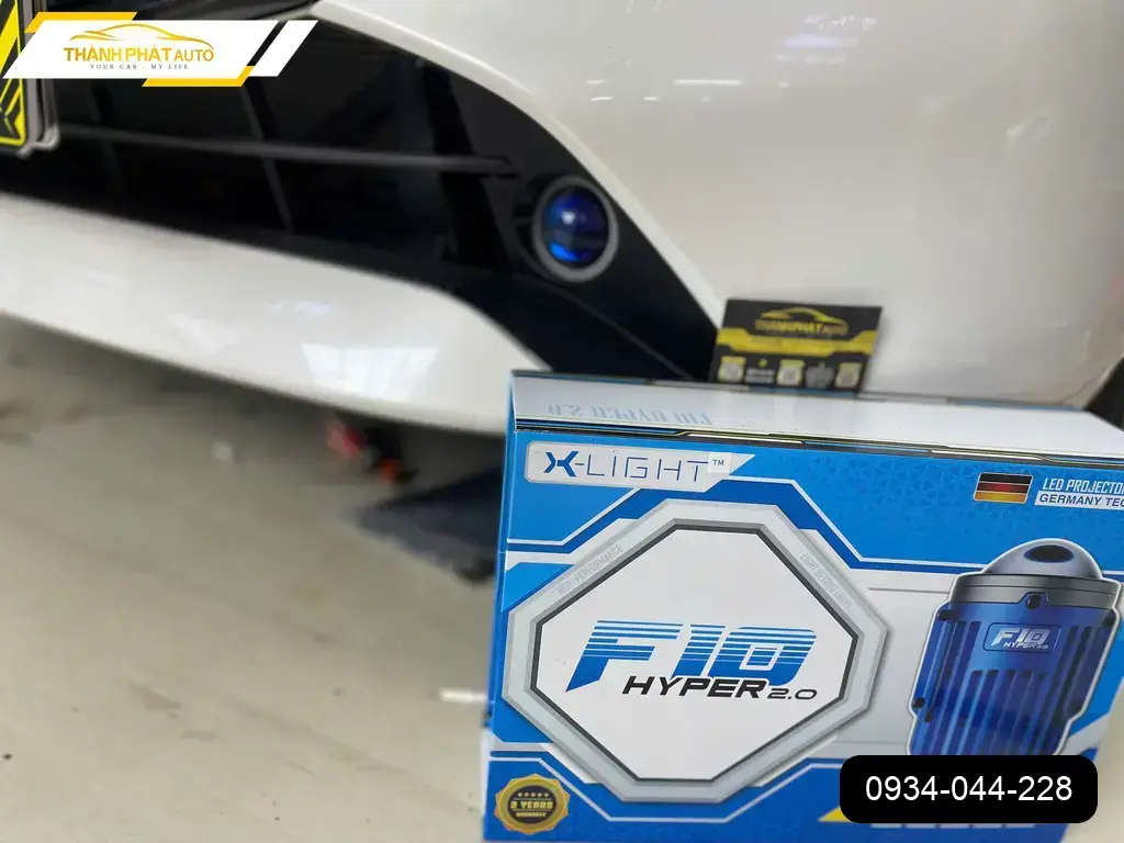 Anh Khôi độ Bi Gầm F10 Hyper 2.0 cho Mazda 2 AT tại Quận 9 cải thiện ánh sáng ảnh thực tế 5