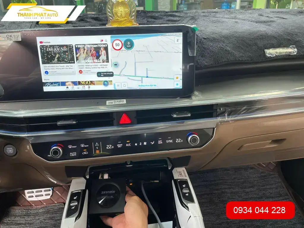Anh Long lắp Android Box cho Sorento 2026 HEV Quận 9 giải trí tiện lợi