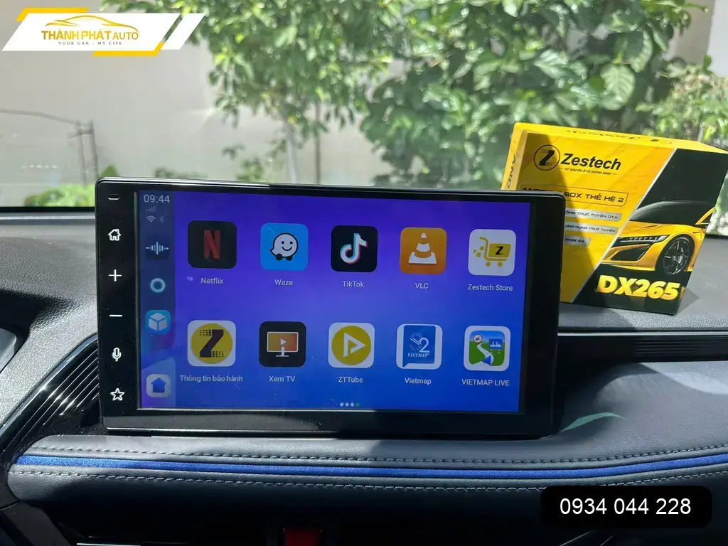 Chị Vân lắp Android box DX265 cho Yaris tại Quận 12 uy tín ảnh thực tế 3