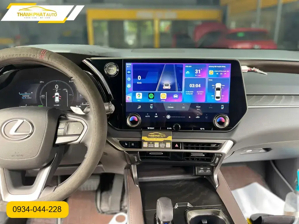 Anh Tùng lắp Android Box cho Lexus RX350 tại Quận 12 để xem YouTube tiện lợi ảnh thực tế 2