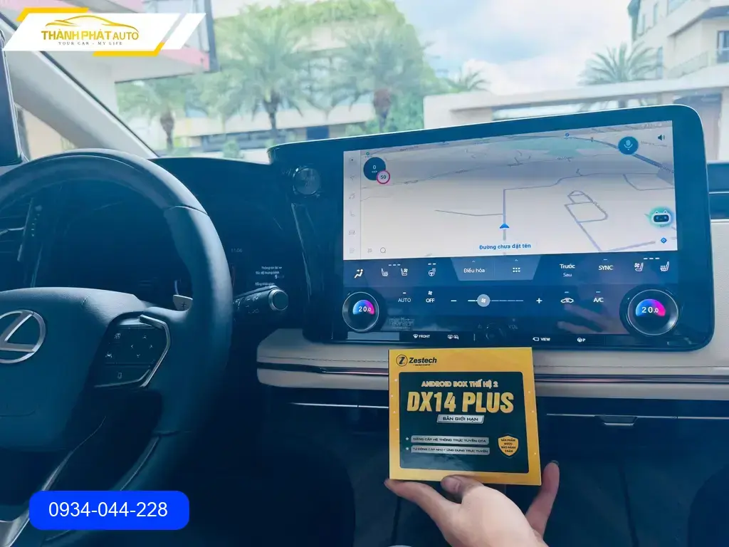 Bác Trí lắp Android Box ô tô Lexus tại Quận 12 để tiện xem bản đồ và giải trí trên xe ảnh thực tế 2