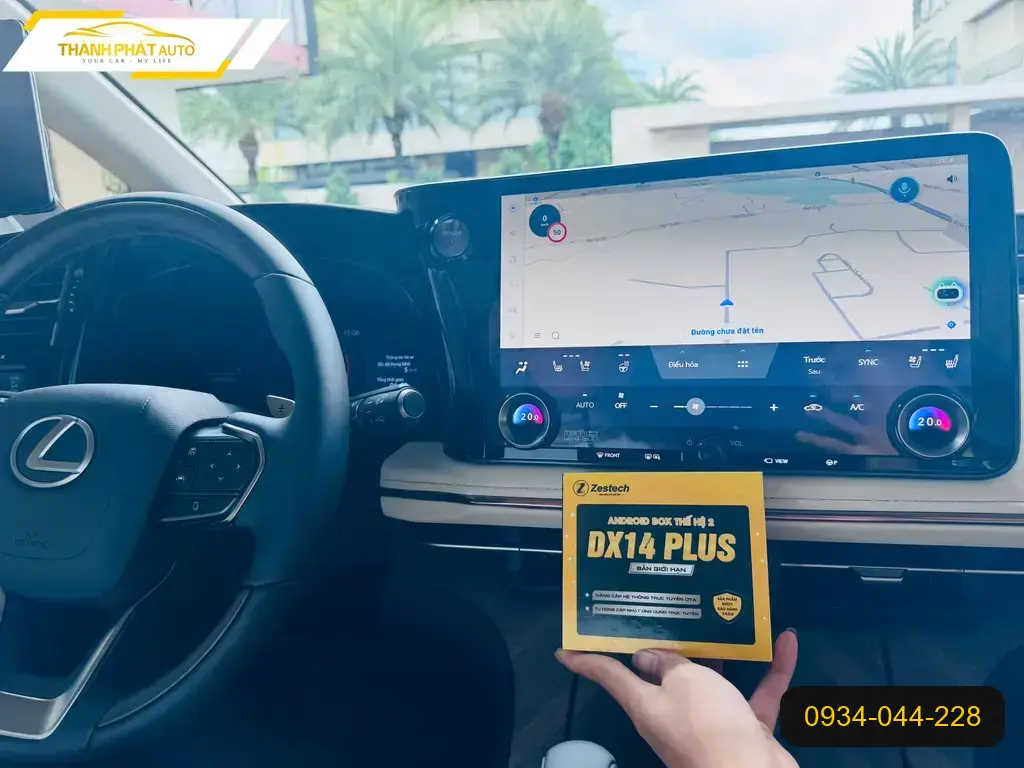 Bác Trí lắp Android Box ô tô Lexus tại Quận 12 để tiện xem bản đồ và giải trí trên xe ảnh thực tế 3