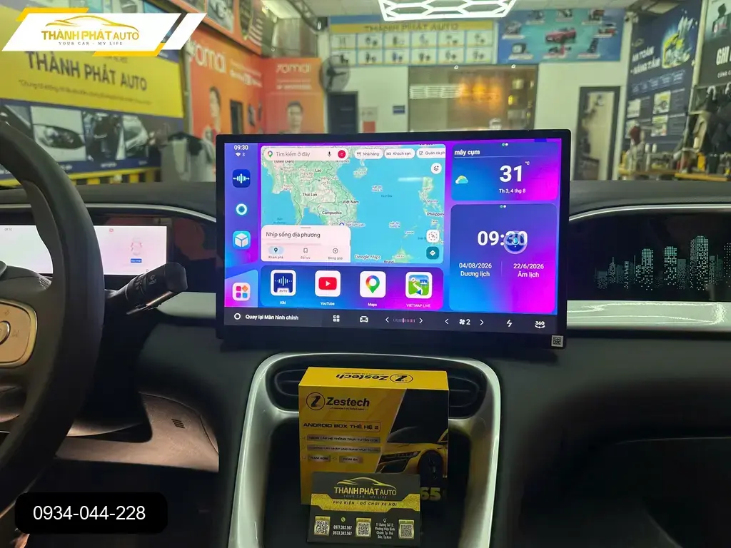 Anh Hùng lắp Android box xe Geely EX2 tại Quận 12 để có trải nghiệm giải trí đỉnh cao