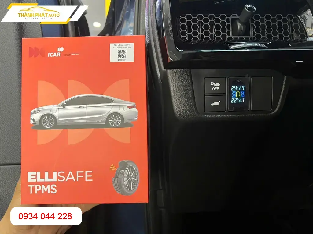 Anh Minh lắp cảm biến áp suất lốp cho Honda CRV tại Quận Thủ Đức ảnh thực tế 4