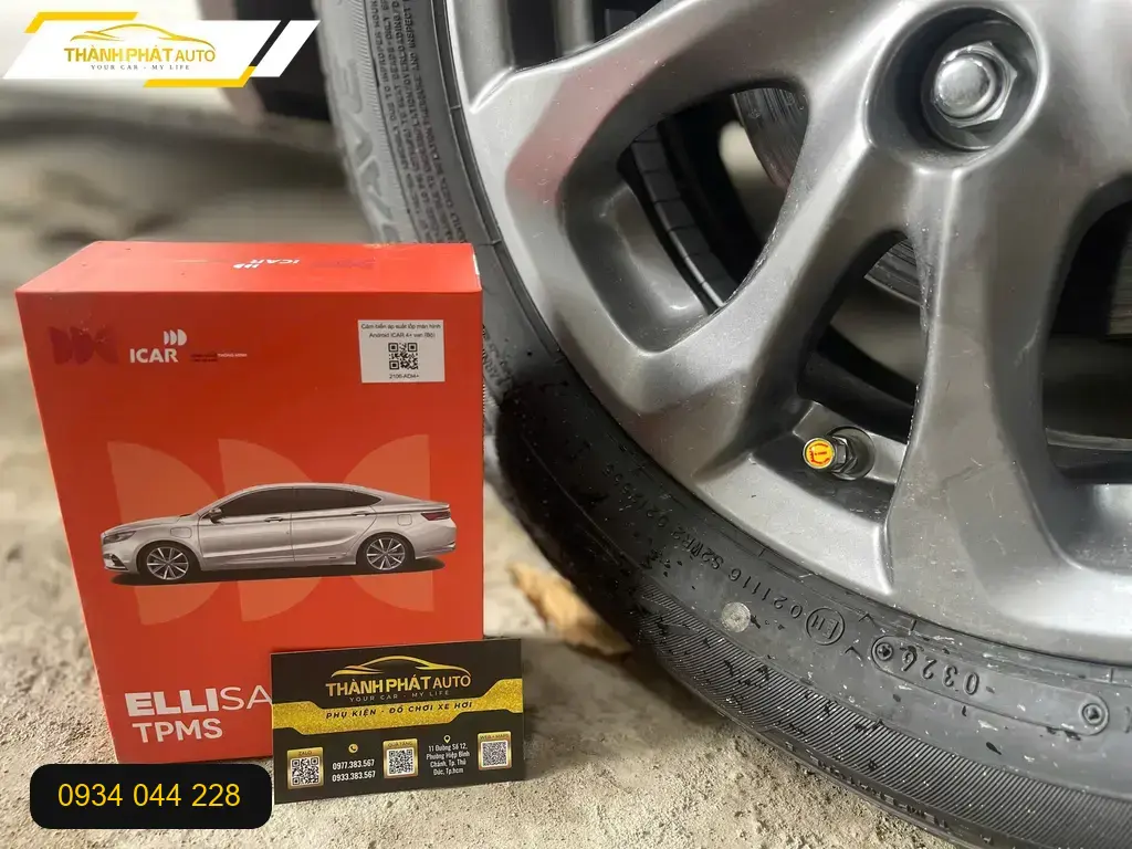 Anh Long lắp cảm biến áp suất lốp Hyundai Accent tại Quận 12 tránh xịt lốp trên đường ảnh thực tế 3