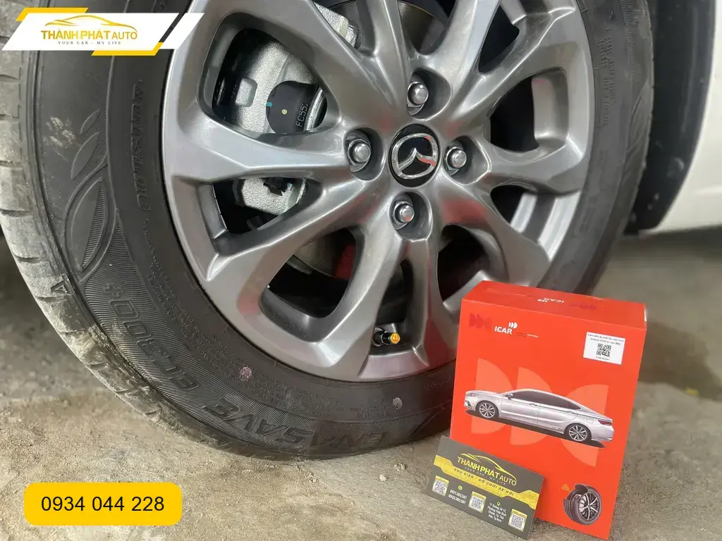 Anh Long lắp cảm biến áp suất lốp Hyundai Accent tại Quận 12 tránh xịt lốp trên đường ảnh thực tế 4
