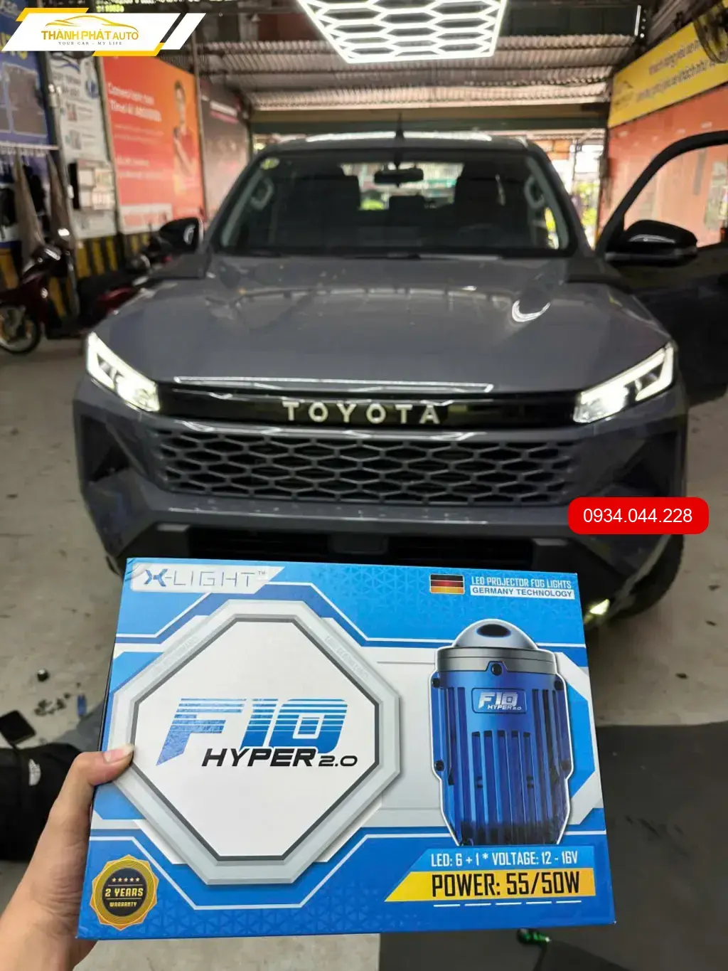 Anh Quang độ Đèn Bi Gầm Ô Tô Hyundai Creta Quận 12 vì đèn zin yếu khi di chuyển đêm ảnh thực tế 3