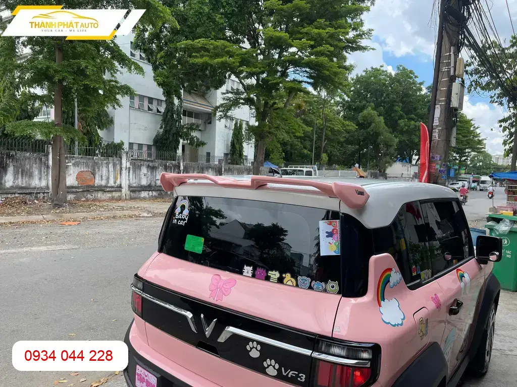 Anh Khôi lắp Đuôi gió VF3 để tăng vẻ thể thao tại Quận 12 ảnh thực tế 3