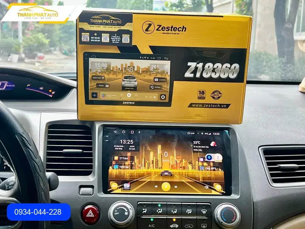 Anh Cường nâng cấp màn hình Android cho CRV tại Quận 12 để bản đồ không bị treo ảnh thực tế 4