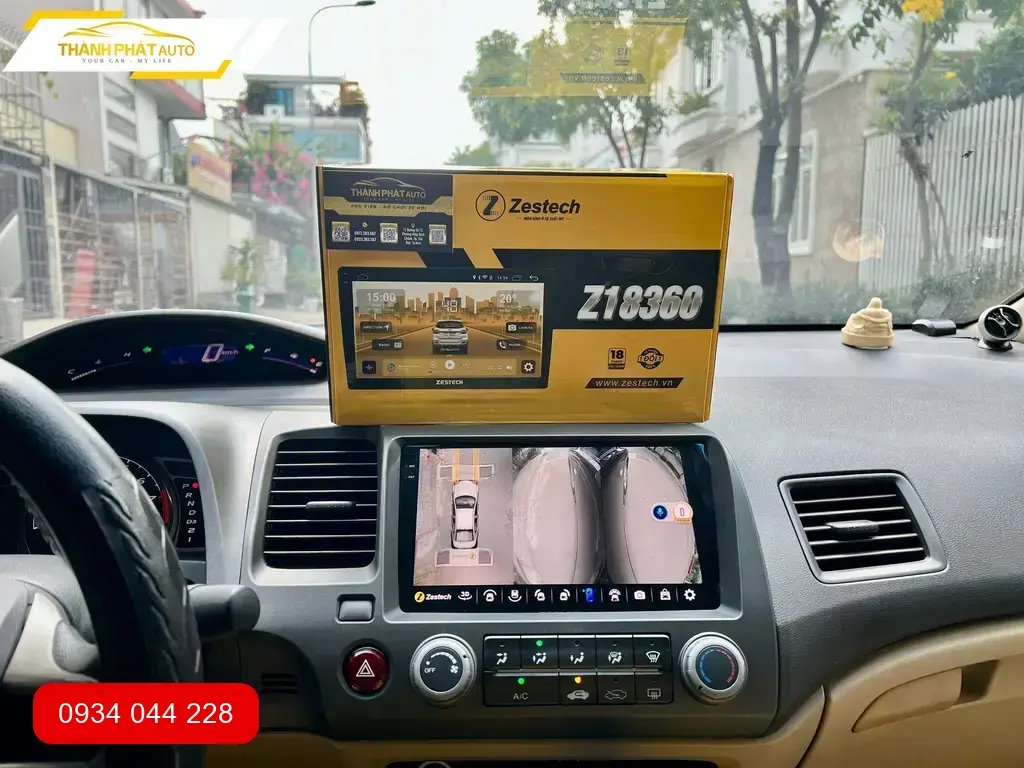 Anh Cường nâng cấp màn hình Android cho CRV tại Quận 12 để bản đồ không bị treo ảnh thực tế 5