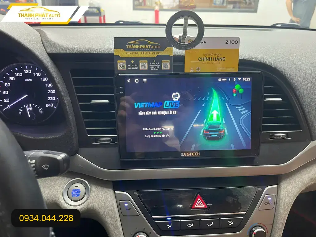Cô Lệ lắp màn hình Android Hyundai Elantra Quận 12 cho xe thêm hiện đại ảnh thực tế 4