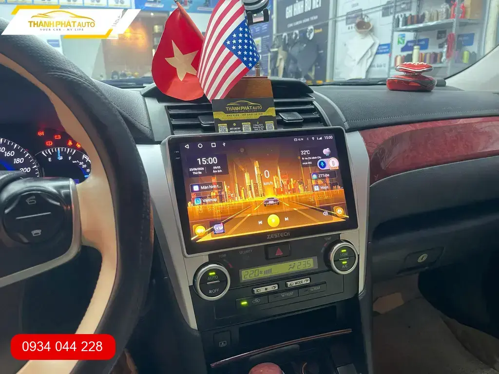Anh Nhật lắp màn hình Android ô tô Toyota Vios chính hãng tại Thủ Đức ảnh thực tế 3