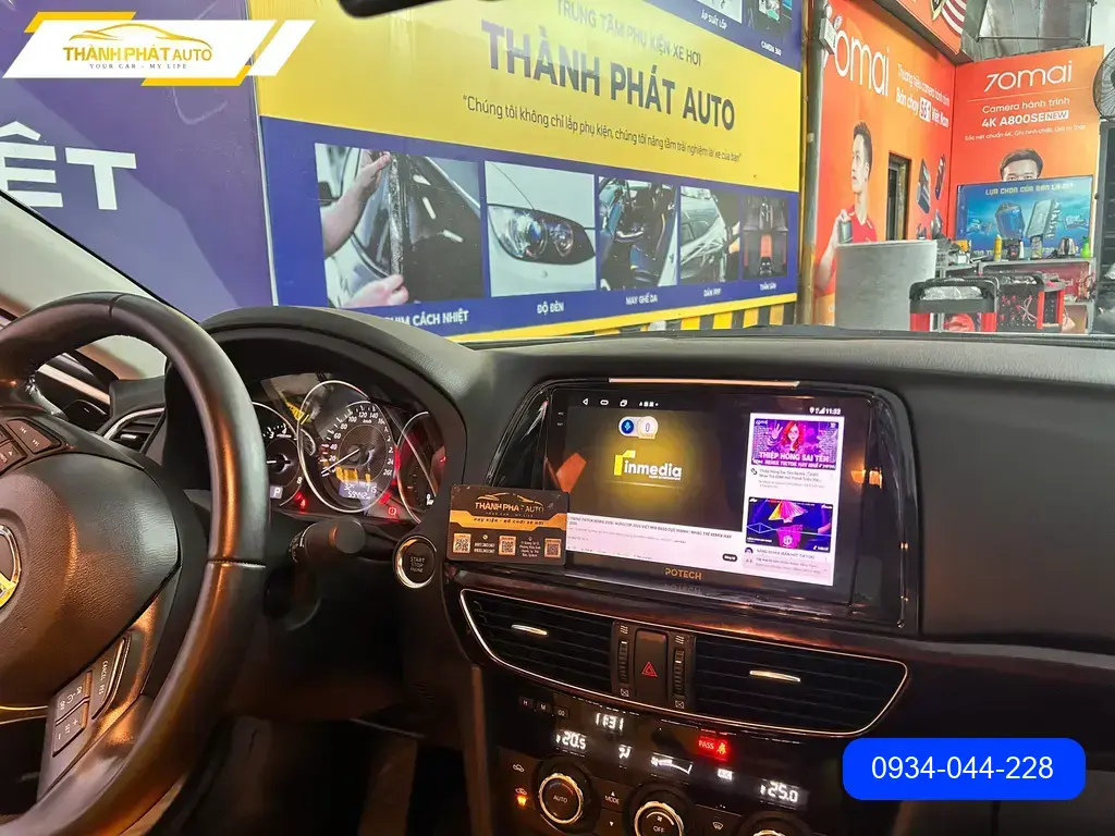 Anh Quang lắp Màn hình ô tô Mazda 6 tại Quận 12 để nâng cao trải nghiệm lái ảnh thực tế 4